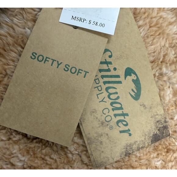 Stillwater Supply Co Softy Soft Sherpa Vest Tan Fuzzy Zip Up Women’s Med NWT $58 - Picture 7 of 7